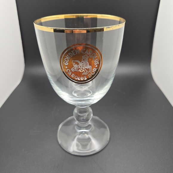 Gouden Carolus Gold Rimmed Beer Glass - Picture 1 of 7